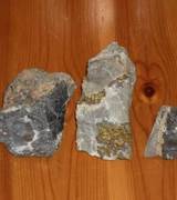 Bleiglanz, Kupferkies und Zinkblende