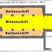 Grundriss der Kirche